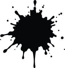 splash vector illustration, Paint splatter, dirty spot grunge icon