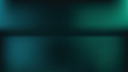 Abstract blue and green gradient on dark background with light glow, vector illustration