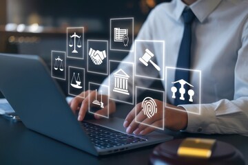 Legal Professional Navigating Digital Law with Technology and Cyber Security