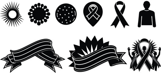 Adobe Illustrator Artwork Vector 3d Realistic Purple Ribbon Set. Pancreatic Cancer Awareness Symbol Closeup. Cancer Ribbon Template. World Pancreatic Cancer Day Concept
