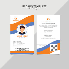 Fototapeta premium Minimal id cards template style