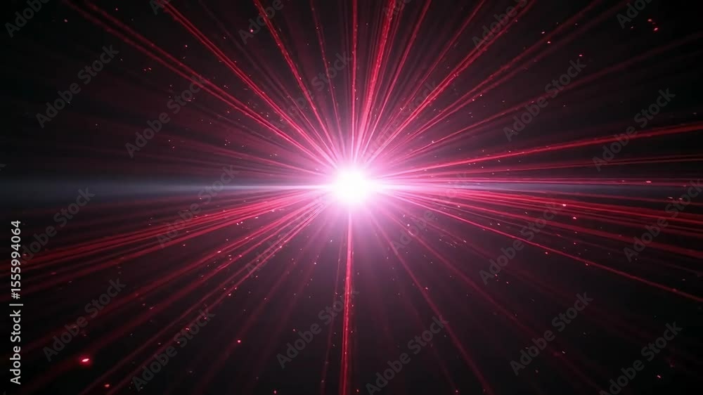 Poster red light rays abstract background animation stock footage