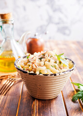 macaroni with fried minced meat