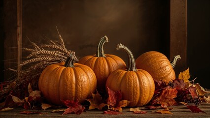 Thanksgiving Pumpkins with Autumn