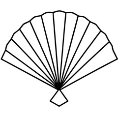 Simple Fan Outline Vector