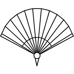 Simple Fan Outline Vector