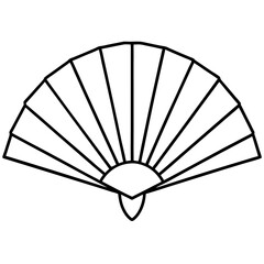 Simple Fan Outline Vector