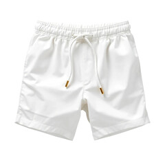 White shorts pant mock up isolated on transparent background