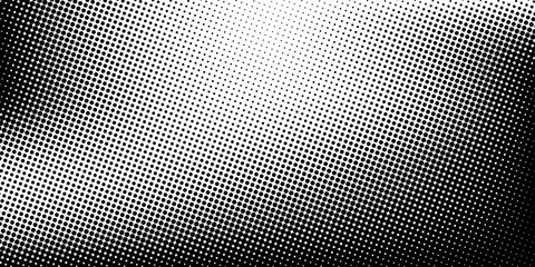 grunge Halftone white and black dots pattern and black gradient grunge texture background. Dotted line comic sport style vector illustration