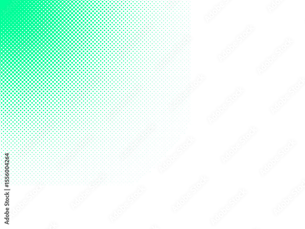 Poster abstract halftone pattern with a gradient transition from light green to black background