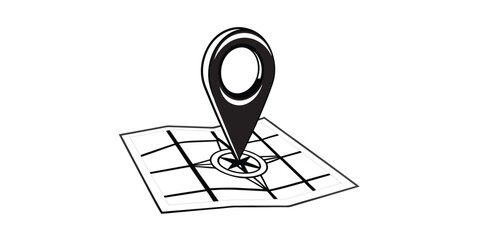 Map pin icon. location pin place marker. Location icon.