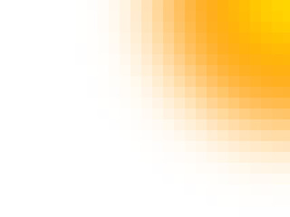 Abstract pixelated orange and yellow gradient with a curve against a black background