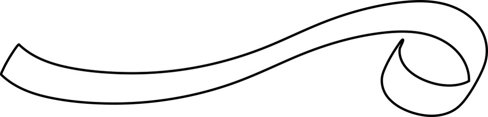 Ribbon thin line set, party, celebrate, holiday