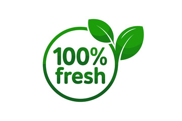 100% Fresh A Vector Illustration of Vibrant Green Leaves and Eco-Friendly Design