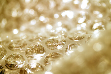 Abstract Bubble Wrap Plastic Circles Shiny Coloured Background