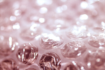 Abstract Bubble Wrap Plastic Circles Shiny Coloured Background