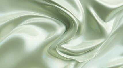 Fototapeta premium Smooth flowing texture with soft green tones. Neural network AI generated