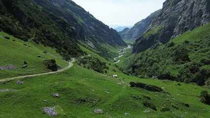 Hochtal Bargis - Blick ins Tal
