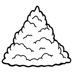 Snow Pile icon vector