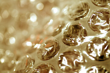 Abstract Bubble Wrap Plastic Circles Shiny Coloured Background