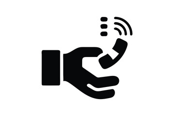 Hand Rejecting a Phone Call Icon