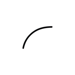 Ease Out Animation Curve Line Icon.eps