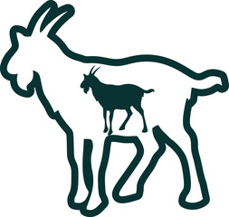 Illustration of Eid al-Fitr and Eid al-Adha icons, various sacrificial animals with transparent backgrounds as per design needs