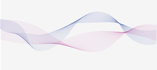 Futuristic Abstract Glowing Wave Background, Dynamic Flowing Lines and Technology Sound Pattern