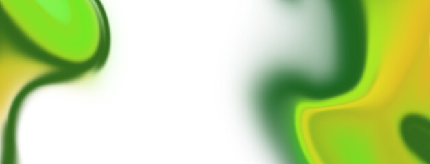 Fototapeta premium abstract green yellow background with waves on transparent background for backdrop design 