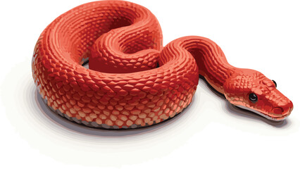 Fototapeta premium snake on a white background