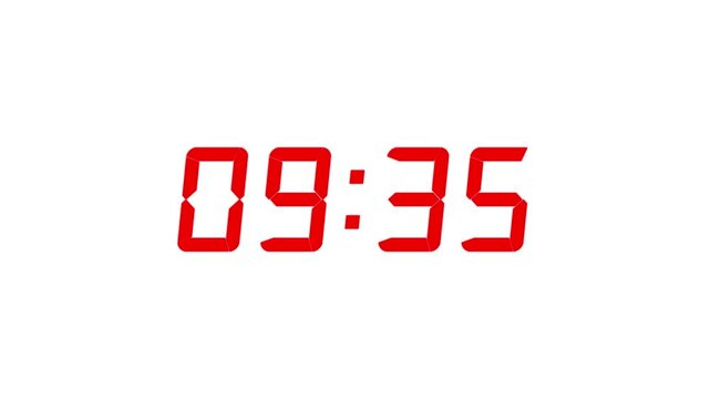 4K countdown animation, 10 minutes displays a timer counting down minutes and seconds.
