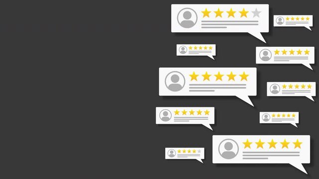 Customer Reviews with a lot of positive and good five star comments and reviews. alpha channel