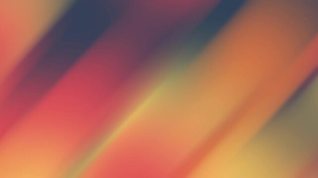 Abstrato de tons quentes e frios, linhas diagonais borradas