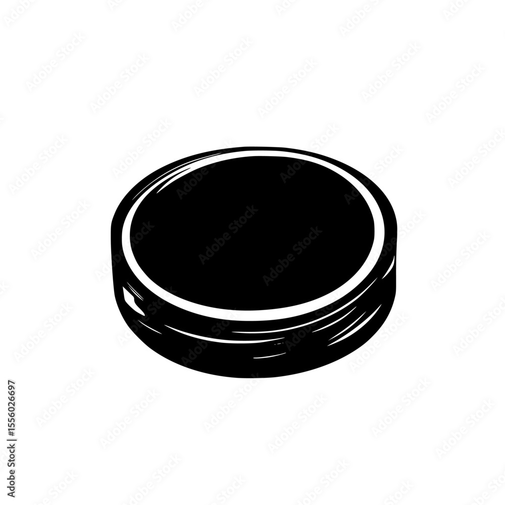 Poster black round icon representing a simple, minimalistic design useful for various digital applications 
