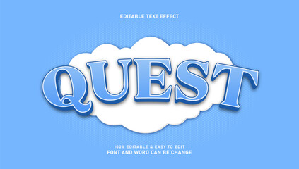 Editable quest text effects