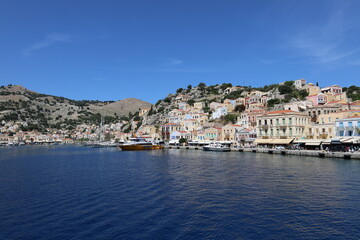 Colorful Coastal Houses of Symi Island, Greece – Mediterranean Architecture