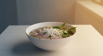 温かい牛肉麺 滋味深いスープ 食欲をそそる香り