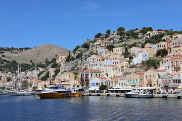 Colorful Coastal Houses of Symi Island, Greece – Mediterranean Architecture