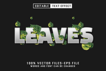 Leaves 3d Text - Editable Text Effect