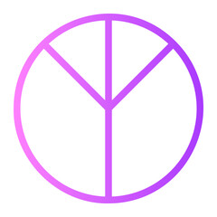 pie chart gradient icon