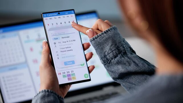 Appointment Schedule Planner And Date Calendar On Laptop