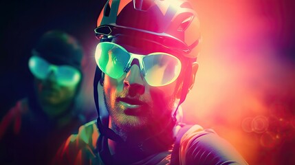 bicycle racers competing cycling championship trendy wallpaper