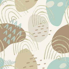 seamless pattern with shells