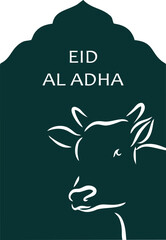 Illustration of Eid al-Fitr and Eid al-Adha icons, various sacrificial animals with transparent backgrounds as per design needs