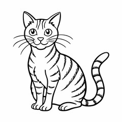 vector illustration of a cat