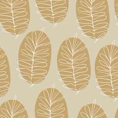 seamless pattern with leaves