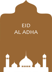 Illustration of Eid al-Fitr and Eid al-Adha icons, various sacrificial animals with transparent backgrounds as per design needs