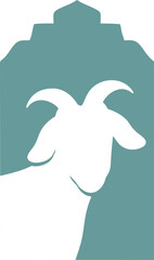 Illustration of Eid al-Fitr and Eid al-Adha icons, various sacrificial animals with transparent backgrounds as per design needs