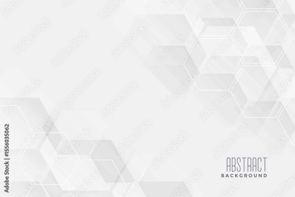 Poster abstract geometric background with overlapping hexagons