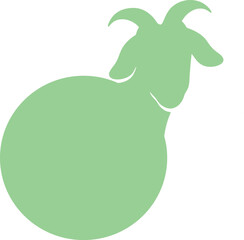 Illustration of Eid al-Fitr and Eid al-Adha icons, various sacrificial animals with transparent backgrounds as per design needs